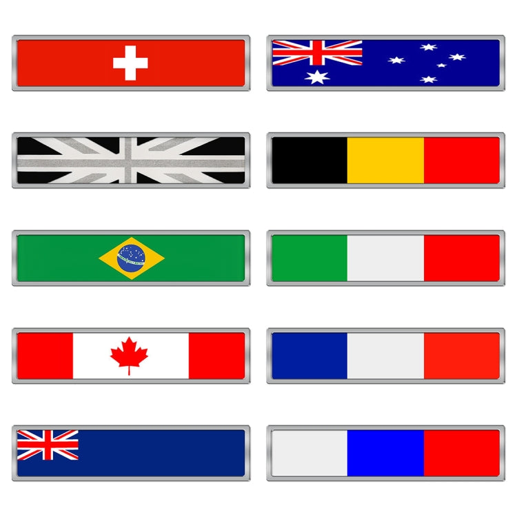 2 PCS Australian Flag Pattern Rectangle Car-Styling Sticker Random Decorative Sticker