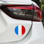 4 PCS Car-Styling France Flag Pattern Metal Wheel Hub Decorative Sticker, Diameter: 5.8cm