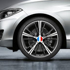 4 PCS Car-Styling France Flag Pattern Metal Wheel Hub Decorative Sticker, Diameter: 5.8cm