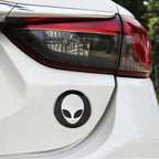 4 PCS Car-Styling Alien Pattern Metal Wheel Hub Decorative Sticker, Diameter: 5.8cm