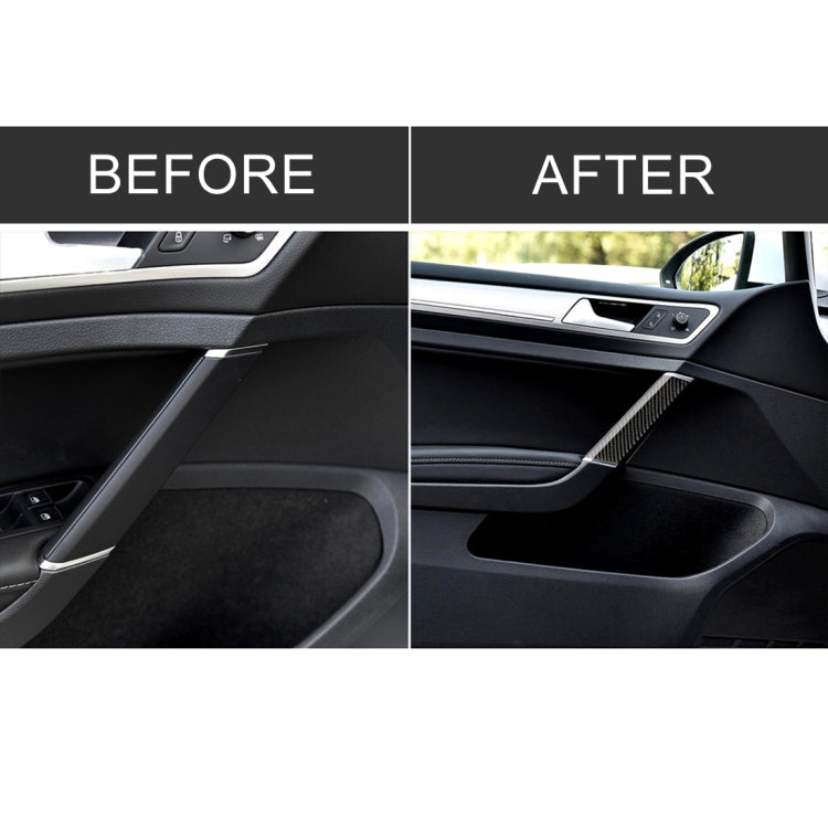 Car Carbon Fiber Door Handle Decorative Sticker for Volkswagen Golf 7 2013-2017 — view 7