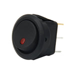 20 Amp 12 Volt Triple Plugs LED ON OFF Rocker Power Switch — Green Light