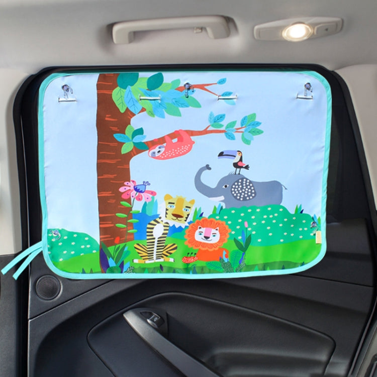 Car Large Rear Window Sunscreen Insulation Window Sunshade Cover, Size: 70*50cm — Snow Bear