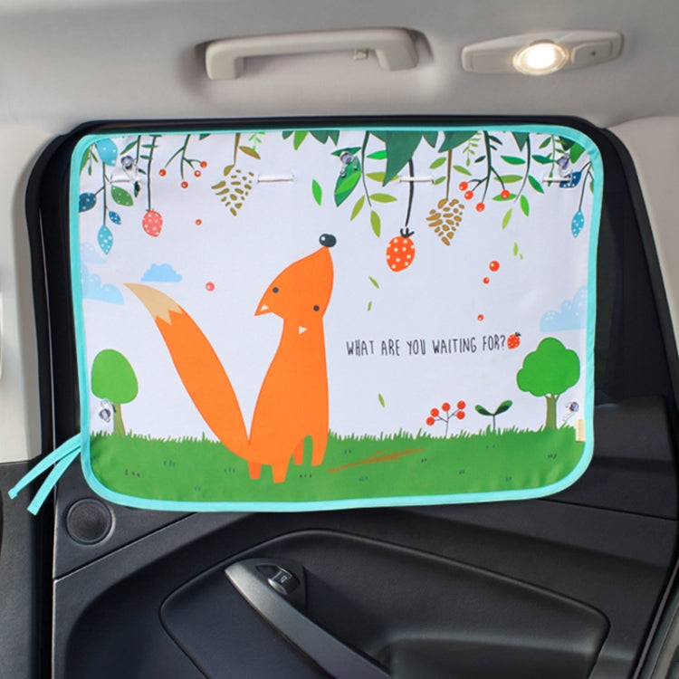 Car Large Rear Window Sunscreen Insulation Window Sunshade Cover, Size: 70*50cm — Green Dinosaur