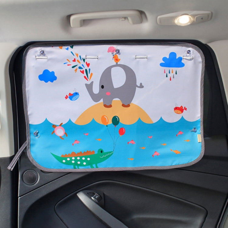 Car Large Rear Window Sunscreen Insulation Window Sunshade Cover, Size: 70*50cm — Mustache