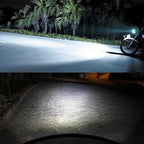 H6/BA20D 1000LM 72W 6000K White Light 2-LED 3570 Bulbs Motorcycle Headlights, DC 12-24V