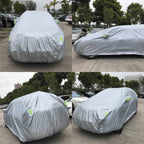 PEVA Anti-Dust Waterproof Sunproof SUV Car Cover with Warning Strips