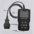 C500 Code Scanner 320*240 Pixel Display Car Scanner Fault Code Reader Scanner Update Online Automotive Diagnostic Tool, Support SD card