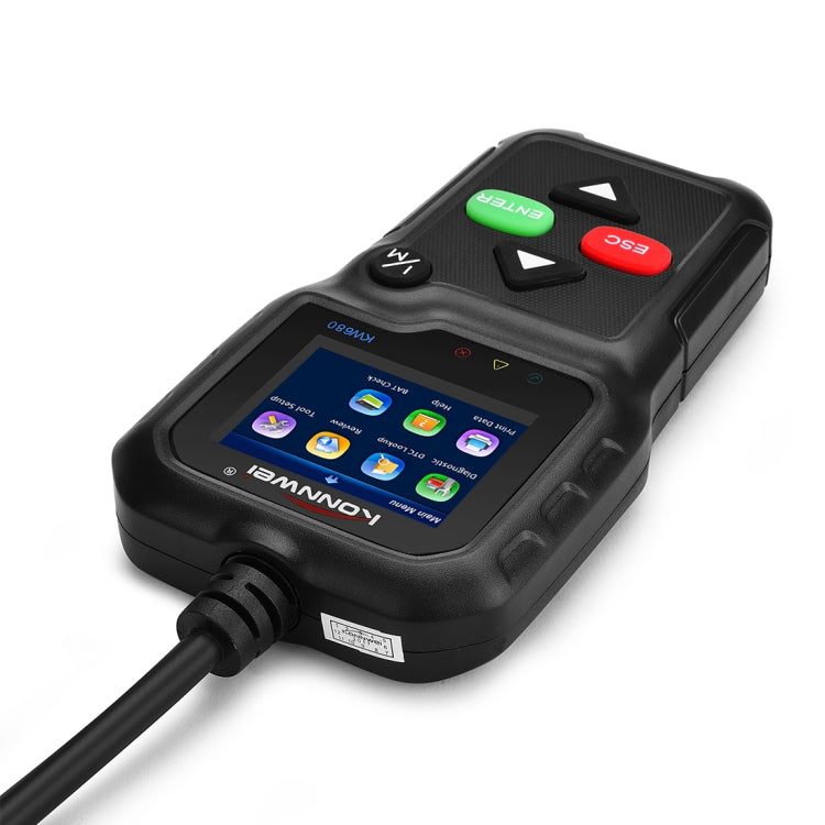 KONNWEI KW680 Mini OBDII Car Auto Diagnostic Scan Tools Auto Scan Adapter Scan Tool (Can Detect Battery and Voltage, Only Detect 12V Gasoline Car)