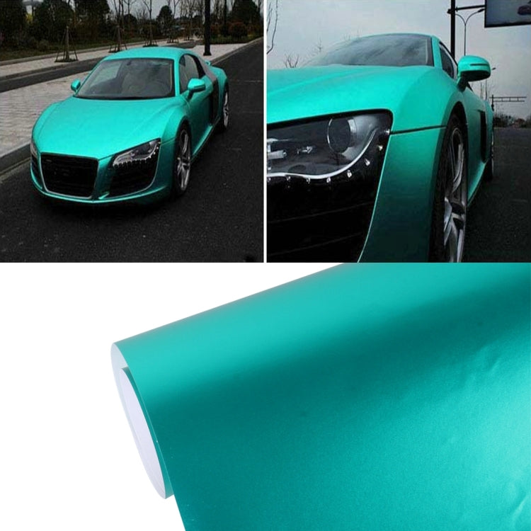 Ice Blue Metallic Matte Icy Ice Car Decal Wrap Auto Wrapping Vehicle Sticker Motorcycle Sheet Tint Vinyl Air Bubble Free, 5m * 0.5m