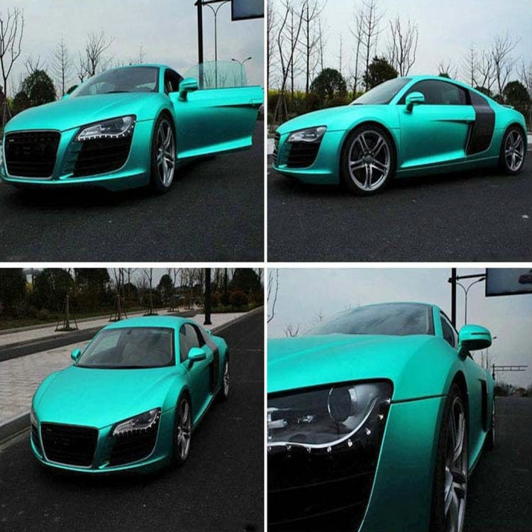 Ice Blue Metallic Matte Icy Ice Car Decal Wrap Auto Wrapping Vehicle Sticker Motorcycle Sheet Tint Vinyl Air Bubble Free, 5m * 0.5m