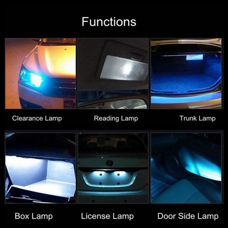 1.5W 90LM 6000K 9 SMD-3528 LED Bulbs Car Reading Lamp Clearance Light with Decoder, DC 12V
