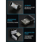 Universal PC Car USB LED Atmosphere Lights Emergency Lighting Decorative Lamp
