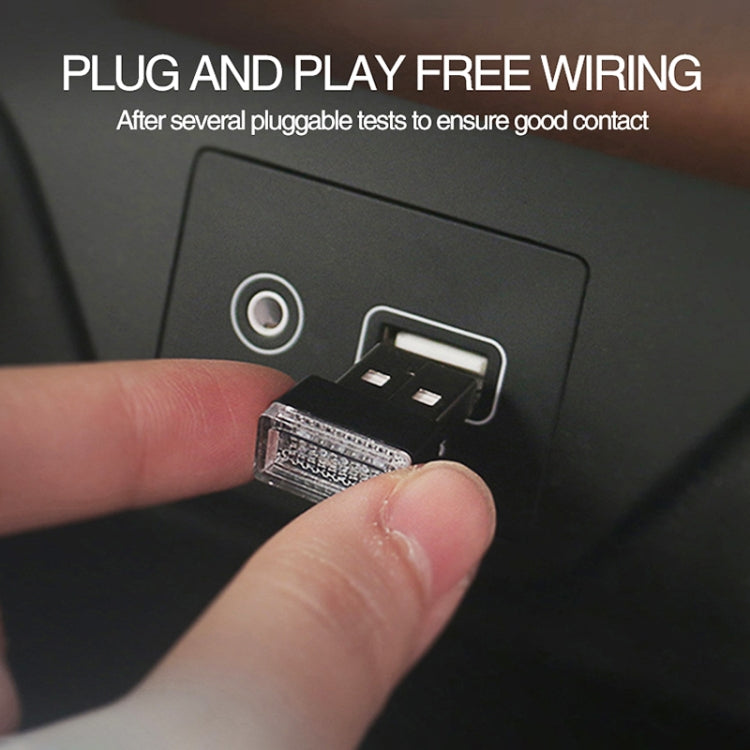 Universal PC Car USB LED Atmosphere Lights Emergency Lighting Decorative Lamp