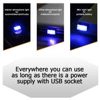 Universal PC Car USB LED Atmosphere Lights Emergency Lighting Decorative Lamp