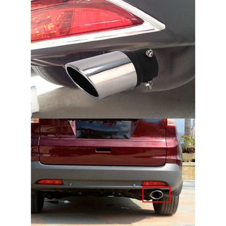 Universal Car Styling Stainless Steel Straight Bolt-on Exhaust Tail Muffler Tip Pipe with Mesh