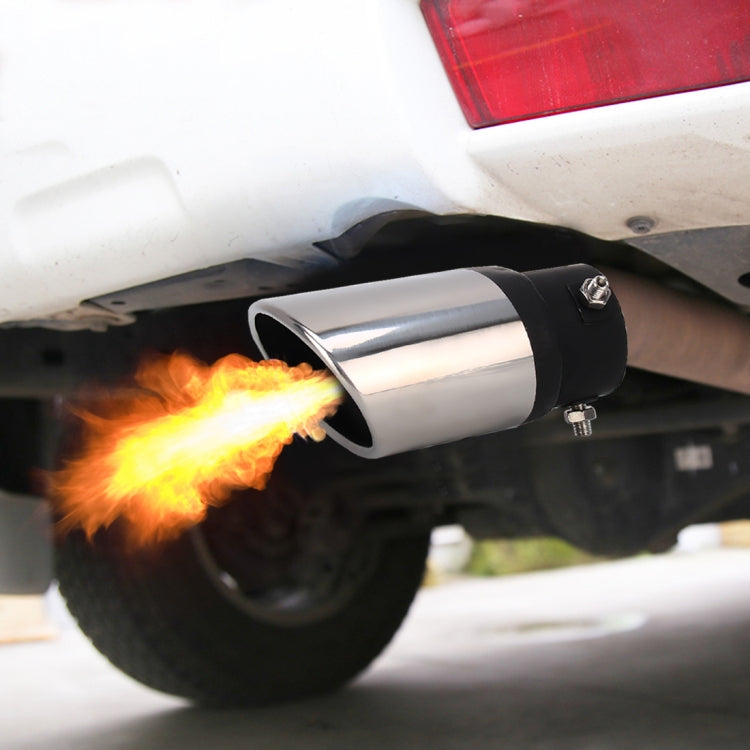 Universal Car Styling Stainless Steel Straight Bolt-on Exhaust Tail Muffler Tip Pipe with Mesh