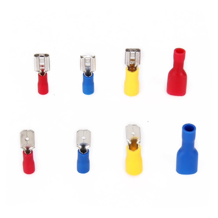 Mixed Cold Press Electrical Insulated Terminals Crimp Connectors Assortment Kit, 80 in 1