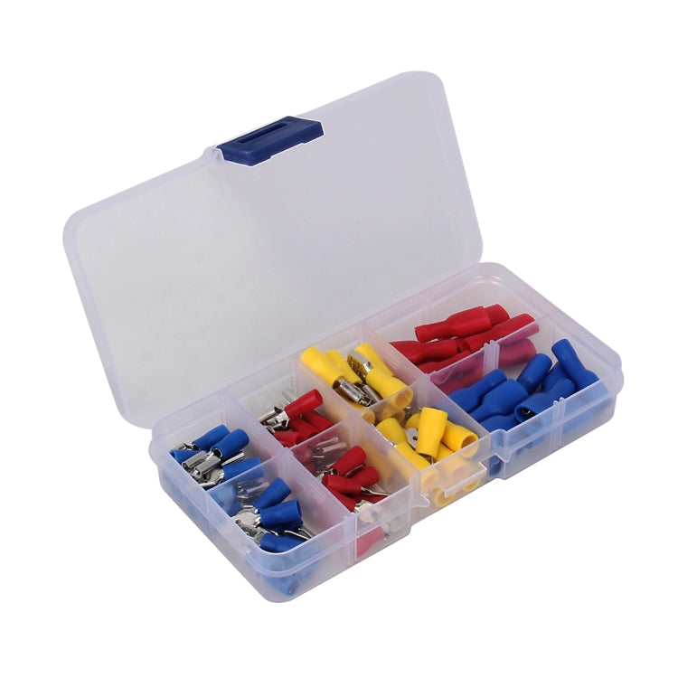 Mixed Cold Press Electrical Insulated Terminals Crimp Connectors Assortment Kit, 80 in 1