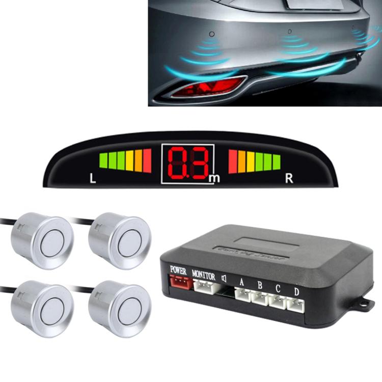 Car Buzzer Reverse Backup Radar System - Premium Quality 4 Parking Sensors Car Reverse Backup Radar System with LCD Display — view 20