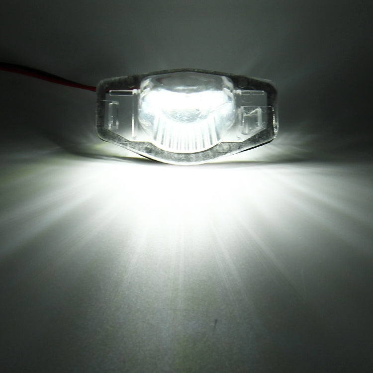 2 PCS DC 12V 2W 120LM 6000K LED License Plate Light 18-SMD 3528 Bulbs Lamps for Honda JAZZ(FIT) 02-17, Odyssay 08-17, Stream 01-05, CR-V 07-17