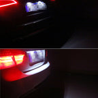 2 PCS DC 12V 2W 120LM 6000K LED License Plate Light 18-SMD Bulbs Lamps for Astra F 91-98, G Estate(F69) 98-05, Opel Corsa B 93-00, Omega A 86-94