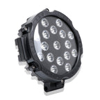 2 PCS 51W 3500LM 6500K White Light 17 LED Waterproof Car Boat Marine Work Lights Spotlight LED Bulbs, 30 Degrees Adjustable, DC 10-30V