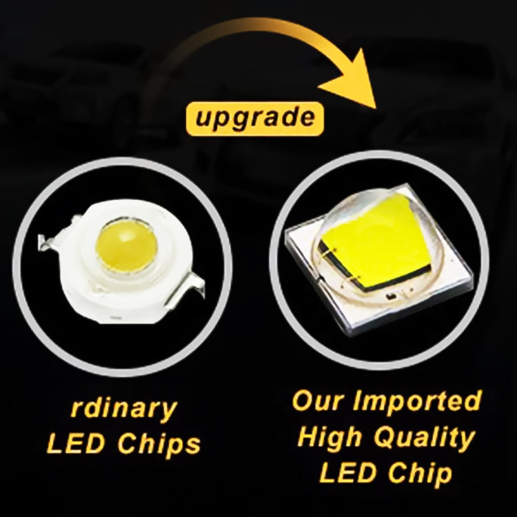 2 PCS 51W 3500LM 6500K White Light 17 LED Waterproof Car Boat Marine Work Lights Spotlight LED Bulbs, 30 Degrees Adjustable, DC 10-30V