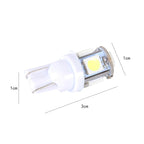 10PCS T10 3W 5500K SMD 5050 5 LED Car Clearance Lights Lamp, DC 12V