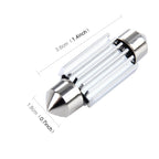 2 PCS 3W 200 LM 6000K 36MM 8 SMD-2835 LEDs Bicuspid Port Decoding Car Dome Lamp LED Reading Light, DC 12V