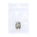 2 PCS 3W 200 LM 6000K 36MM 8 SMD-2835 LEDs Bicuspid Port Decoding Car Dome Lamp LED Reading Light, DC 12V