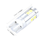 2 PCS T10 5W 8 SMD-3030 LED Car Clearance Lights Lamp, DC 12V