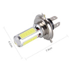 2 PCS H4 20W 1250LM 6000K 5 COB LEDs Car Fog Lights, DC 12V