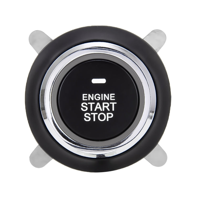 Smart Car Switch Car Engine Start Stop Switch Car Push Start Switch, with RFID Alarm System, Blue Light