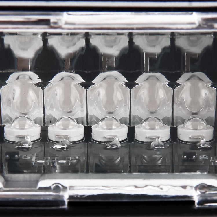DC 12V 4.2W 16LEDs Crystal Lamp Beads Car Windshield Warning Lamp 18 Flash Patterns(Adjustable)