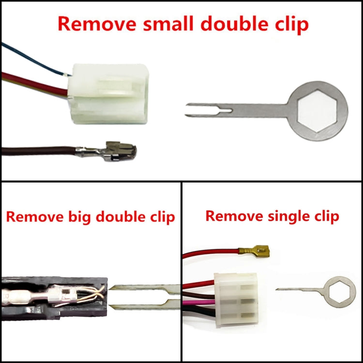 Auto Car Rubberized Plug Circuit Board Wire Harness Terminal Extraction Pick Connector Crimp Pin Back Needle Remove Tool