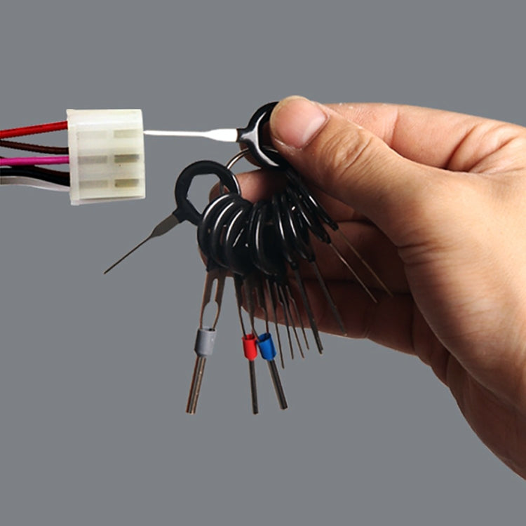 Auto Car Plug Circuit Board Wire Harness Terminal Extraction Pick Connector Crimp Pin Back Needle Remove Tool, 11 PCS