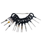 Auto Car Plug Circuit Board Wire Harness Terminal Extraction Pick Connector Crimp Pin Back Needle Remove Tool, 11 PCS