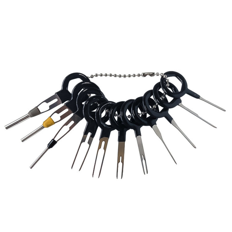 Auto Car Plug Circuit Board Wire Harness Terminal Extraction Pick Connector Crimp Pin Back Needle Remove Tool, 11 PCS