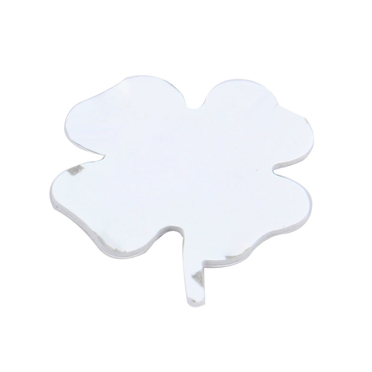 Four Leaf Clover Herb Luck Symbol Badge Emblem Labeling Sticker Styling Car Dashboard Decoration, Size: 7.5*6cm