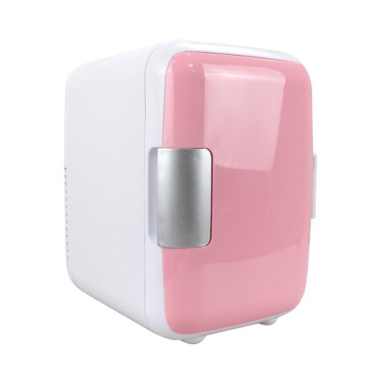 Vehicle Auto Portable Mini Cooler and Warmer 4L Refrigerator for Car, Voltage: DC 12V, Mini 4L White, Mini 4L Pink — Mini 4L Pink