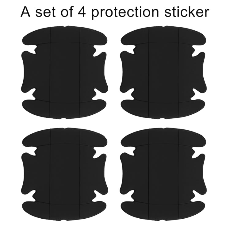 Car-Styling Car Door Handle Scratches Resistant Sticker, 4 PCS