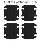 Car-Styling Car Door Handle Scratches Resistant Sticker, 4 PCS