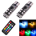 Multi Colors 10 SMD 3535 LED Car Clearance Light Marker Light with Remote Control, DC 12V