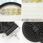 2 PCS 4 inch 15W Spot / Flood Light White Light Round-Shaped Waterproof Car SUV Work Lights Spotlight LED Bulbs, DC 9-30V