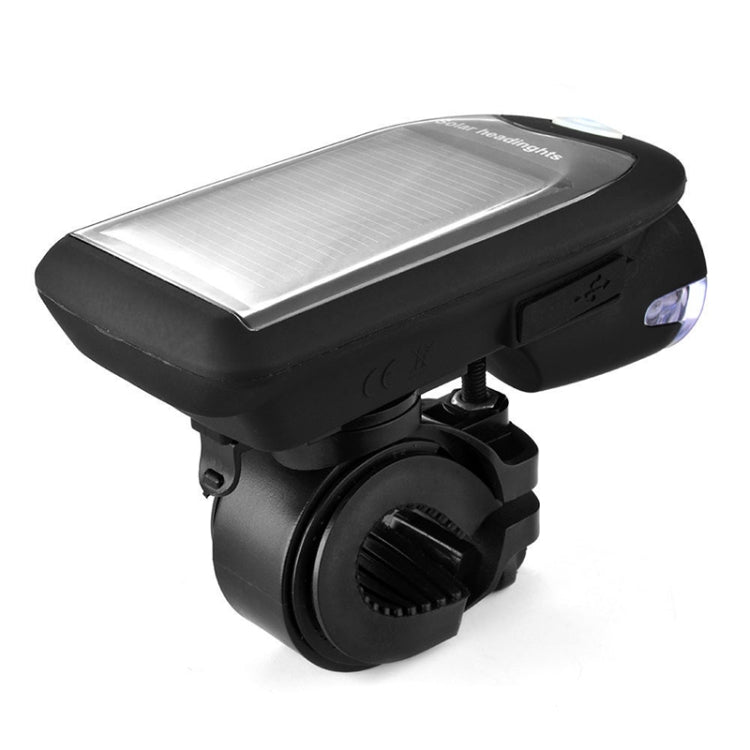 3W 240LM USB Solar Energy Motorcycle / Bicycle Front Light