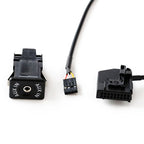 AUX Adapter Switch Plug + Wiring Hardness for Volkswagen Audi MFD2 RNS2 / Ford, Cable Length: 1.5m — view 4