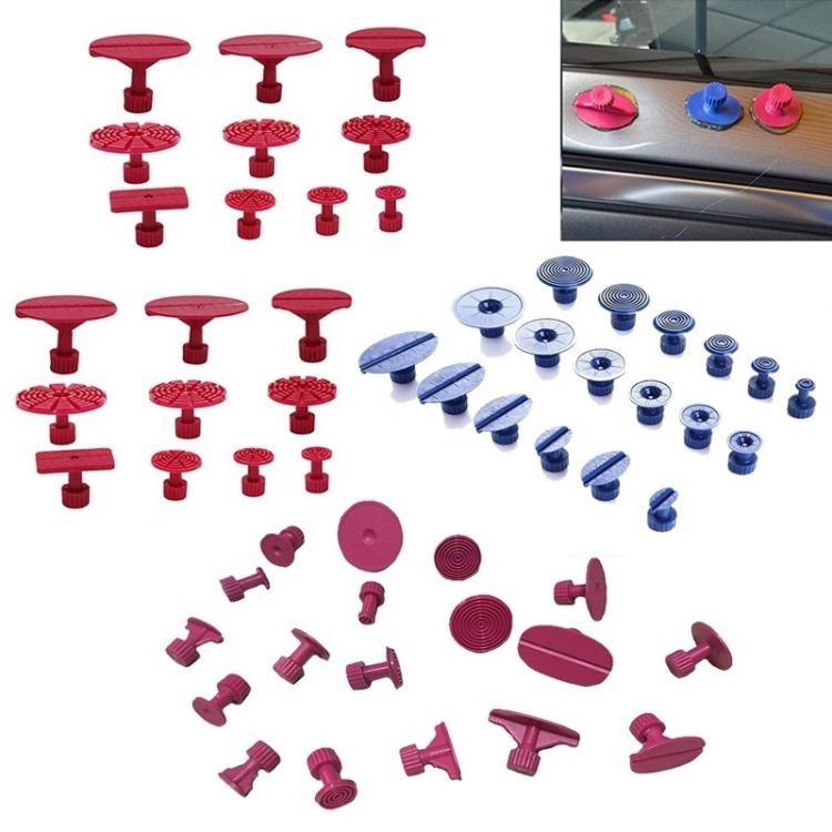 Auto PDR Plastic Ding Glue Tabs Paintless Dent Removal Car Repair Tools Kits Glue Puller Sets Tabs PDR Tools, 56 in 1