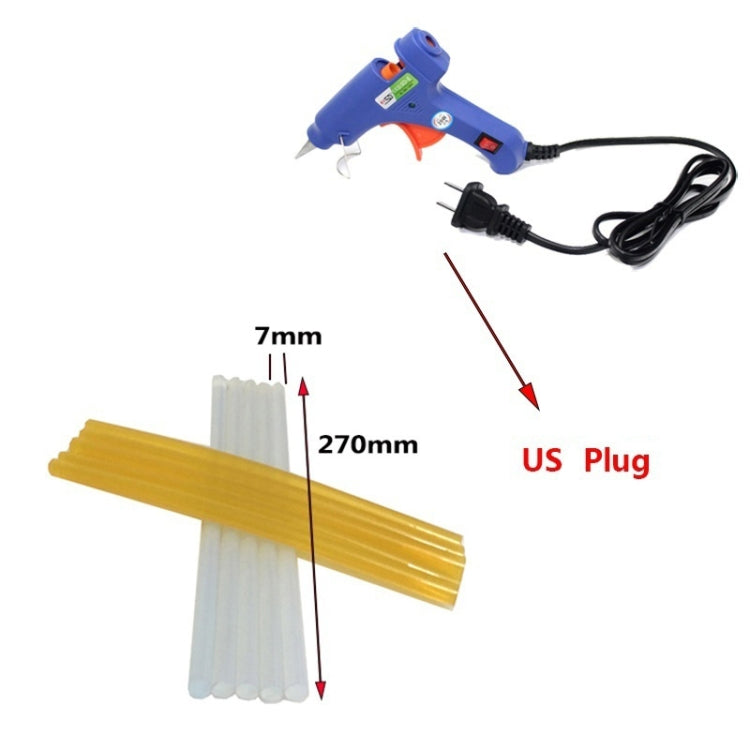 Auto Car Metal PDR Dent Lifter-Glue Puller Tab Hail Removal Paintless Car Dent Repair Tools Kit, with 20W Glue Gun, US Plug or EU Plug, 50 in 1