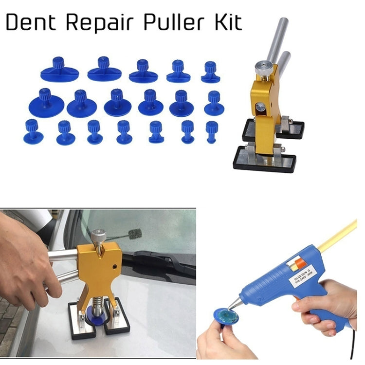 Auto Car Metal PDR Dent Lifter-Glue Puller Tab Hail Removal Paintless Car Dent Repair Tools Kit, with 20W Glue Gun, US Plug or EU Plug, 50 in 1